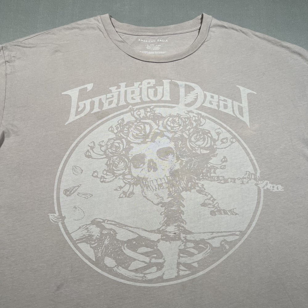 Grateful Dead T-Shirt Gray Cotton XL Oversized Band Tee American Eagle